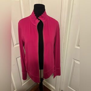 Kate Spade Scallop Athleisure Zip Jacket XXL